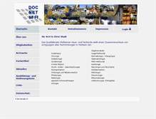 Tablet Screenshot of doc-net-mh.de